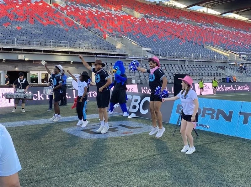 Fan zone at Ottawa Rapid FC game