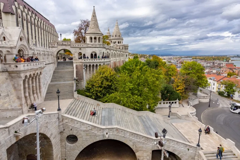 Fisherman Bastion in autumn, Budapest, Hungary