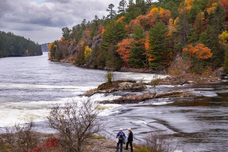 French River Rough Rapid Water Cascades of the Recollet Falls