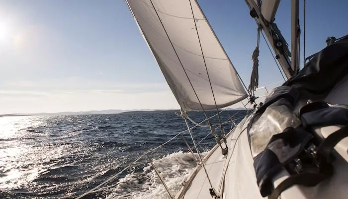 Sailboat on open waters