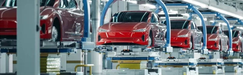 Production line of electric vehicles