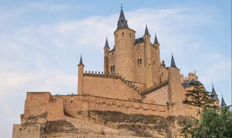 The magnificent Alcázar de Segovia is Segovia, spain