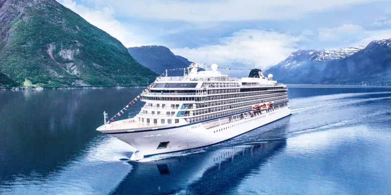The Viking Sky in Eidfjord, Norway.