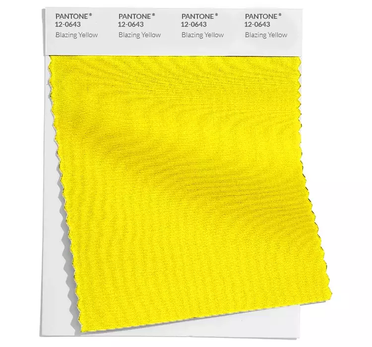 PANTONE Blazing Yellow