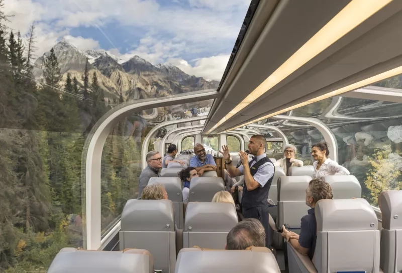 Rocky Mountaineer in the fall