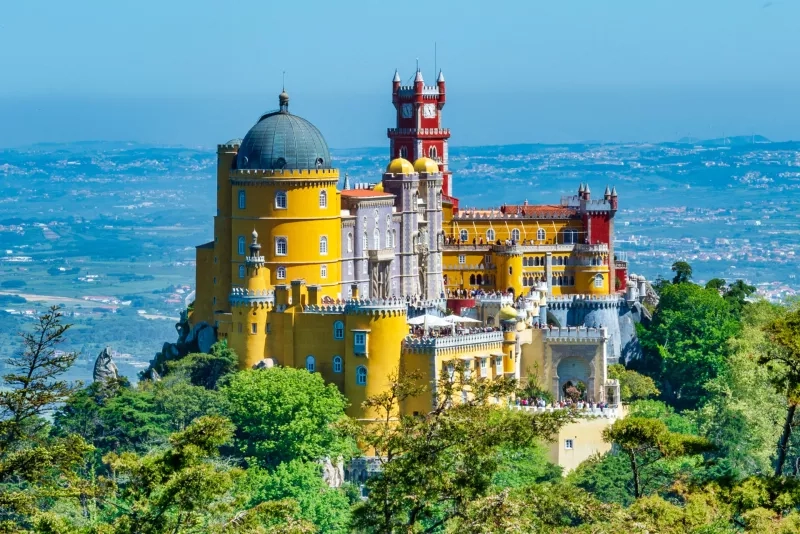 Extravagant Pena Palace in Sintra, Portugal