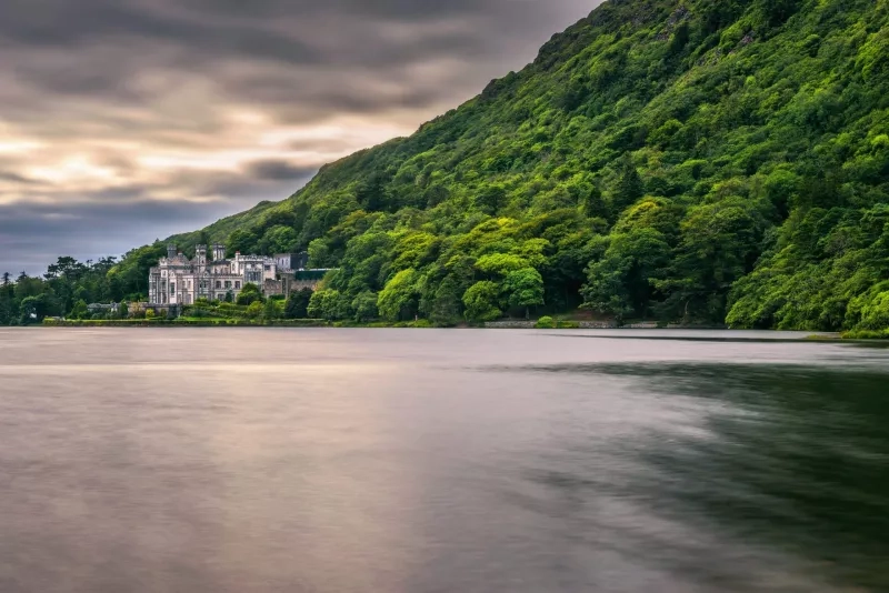 Kylemore Abbey in Ireland and the Pollacapall Lough