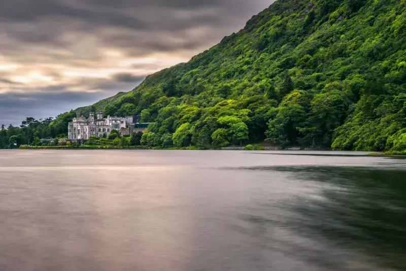 Kylemore Abbey in Ireland and the Pollacapall Lough