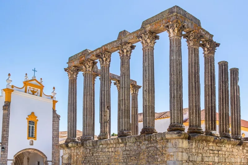 Roman Temple or Temple of Diana in Evora