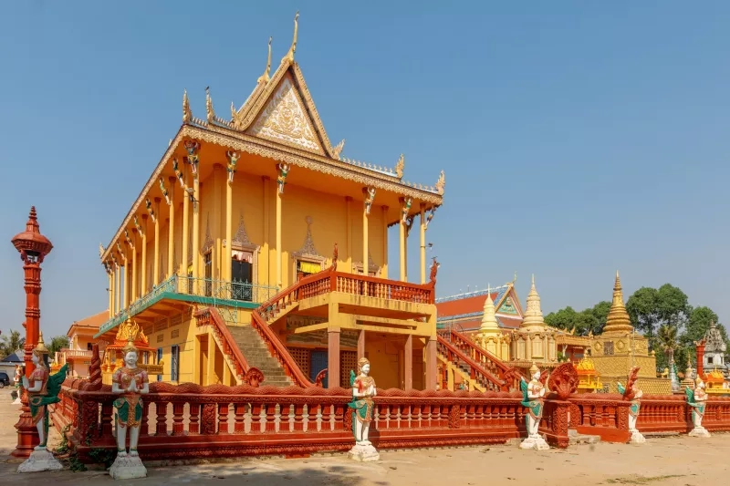 Angkor Ban Village on the banks of the Mekong River,  Cambodia