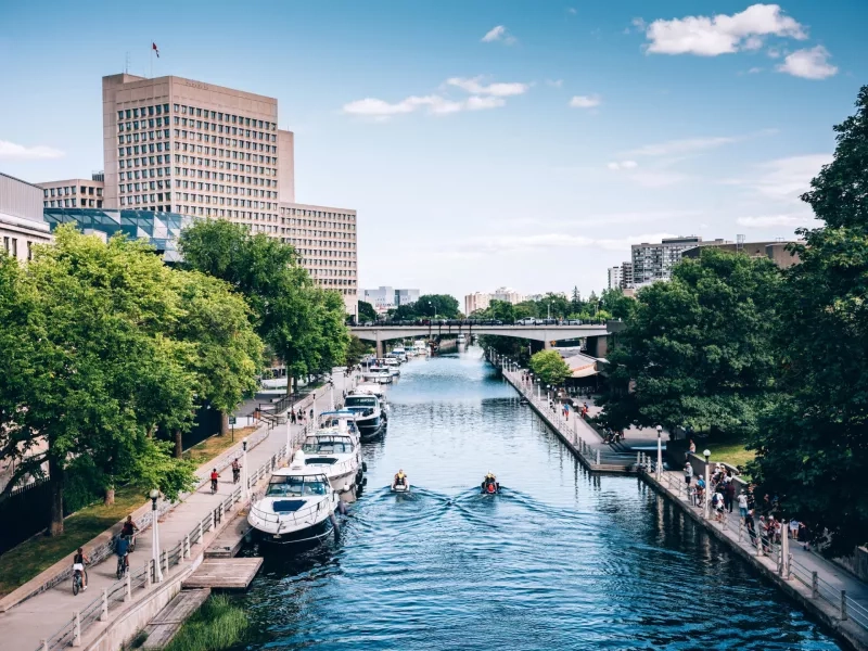 Rideau canal Architecture in Ottawa