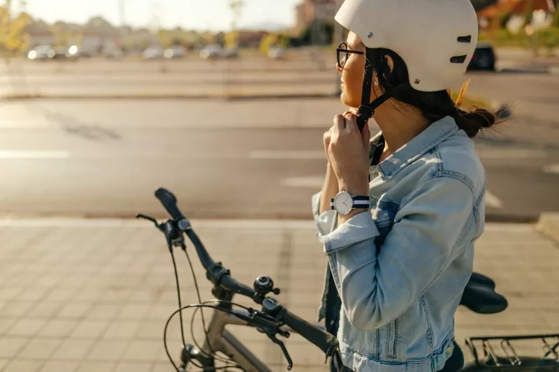 Preparing for the bike ride