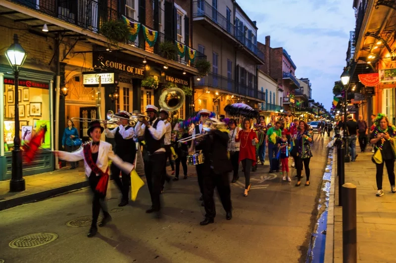 Marching Band  at Night