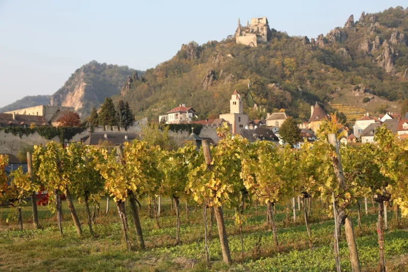 Wachau valley along Danube River