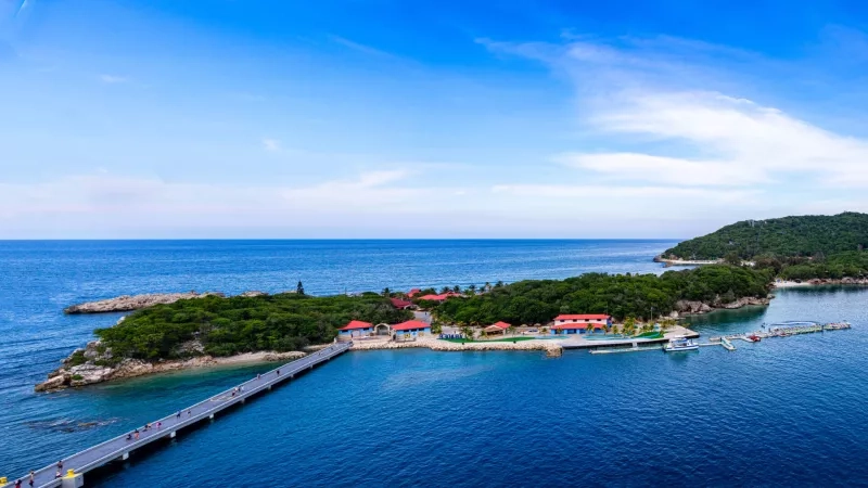 Landscape view of Labadee resort, Haiti