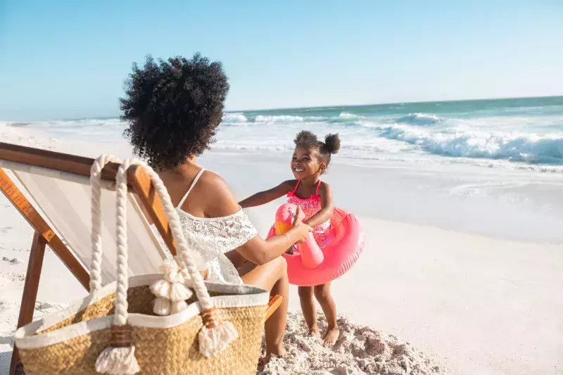 family vacation at the beach