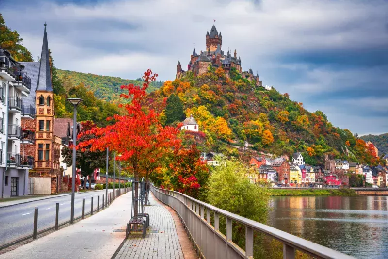 Cochem, Rhineland - Landmarks of Germany, medieval town on Mosel