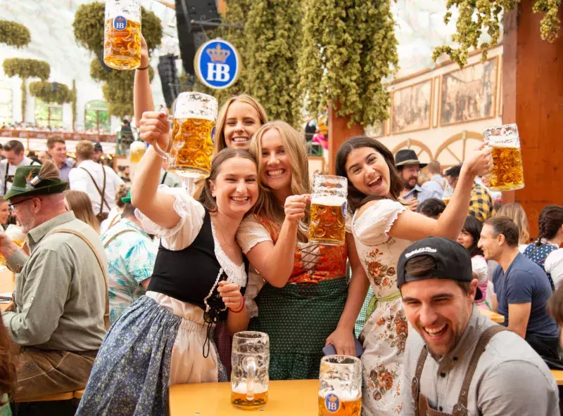 Beer Tent, Octoberfest in Munich, Germany