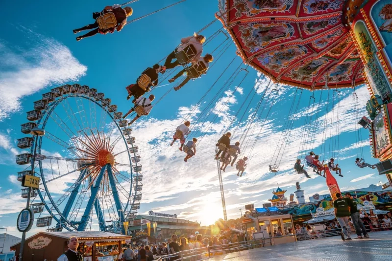 Carousel at the Oktoberfest in Munich, Germany