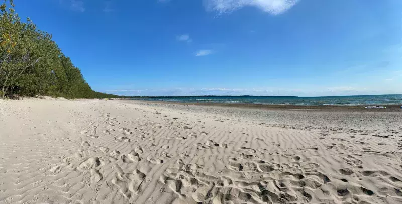 Sandy footprints, Sandbanks Provincial Park