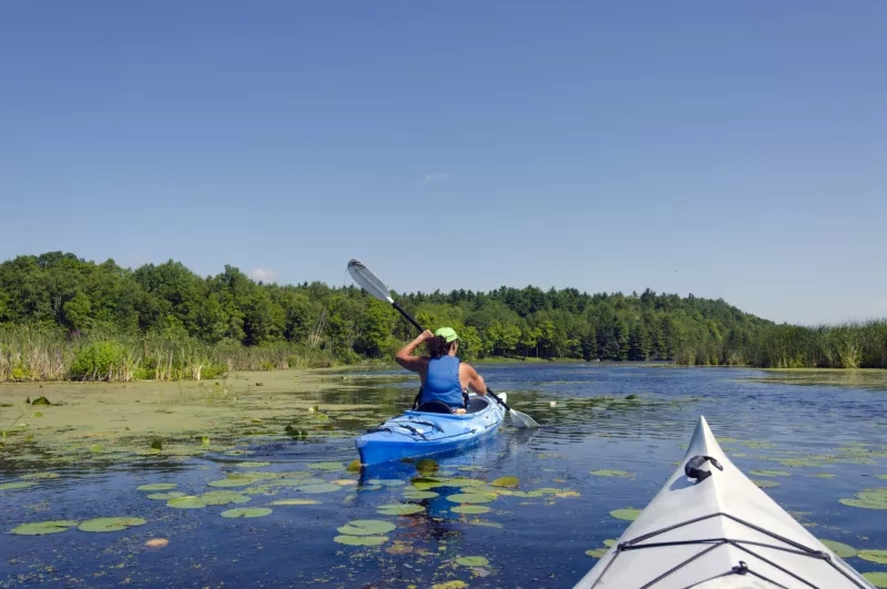 Woman Kayaking