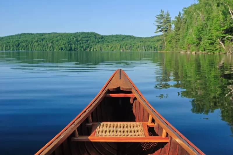 Canoe in the Morning Sun