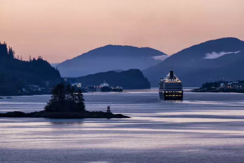 Sailing Into Ketchikan at Dawn