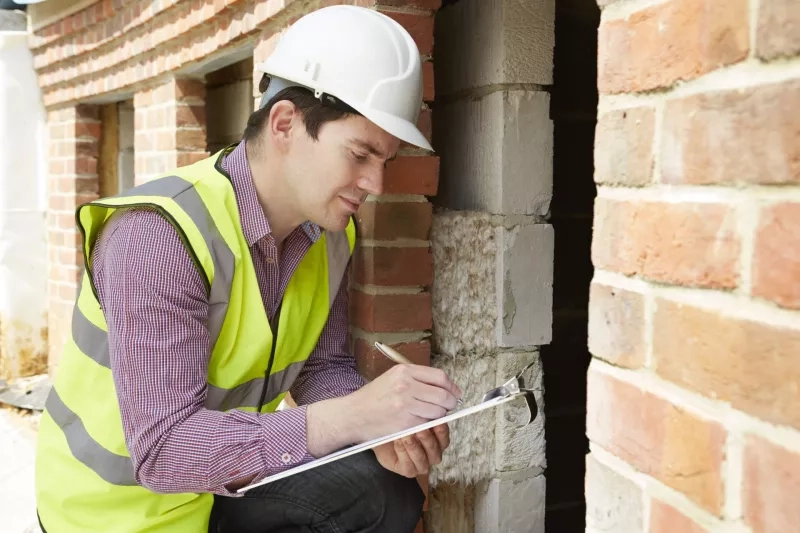 Checking Insulation During House Construction