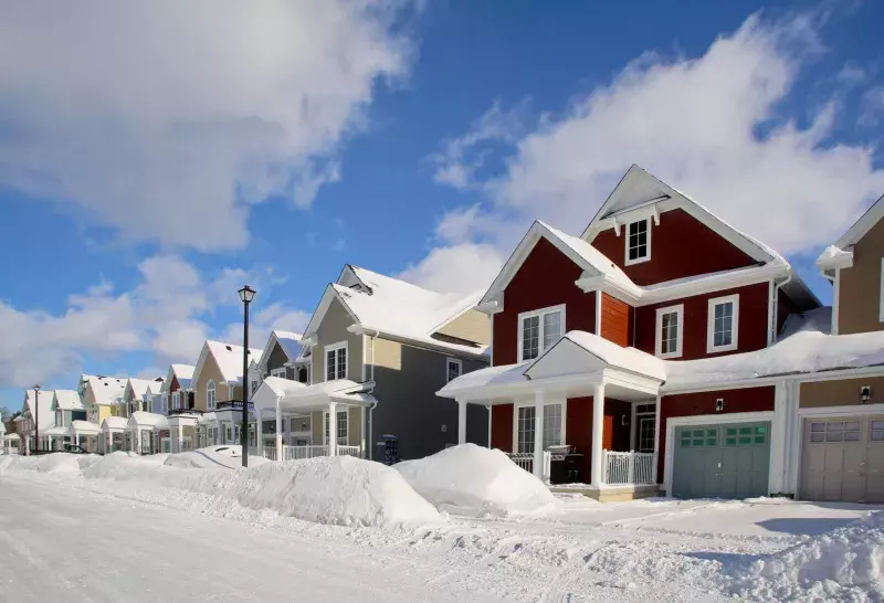 Street Scene After a Heavy Snowfall