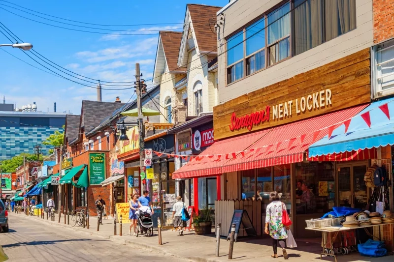 Shops at Kensington Market in Toronto Ontario Canada