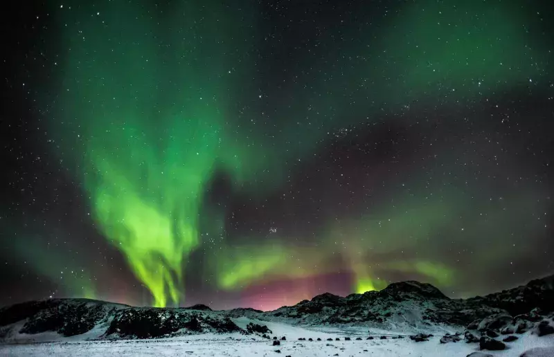 Aurora Borealis - Lake Kleifarvatn - Iceland